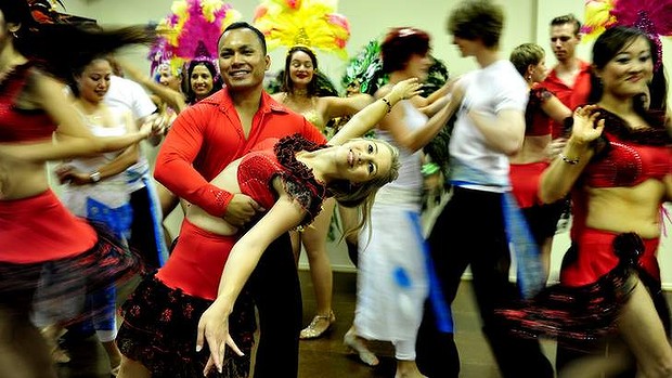 Dancing Salsa in Canberra, Australia